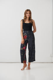 Mystic Hearts Print Pant with Side Trim