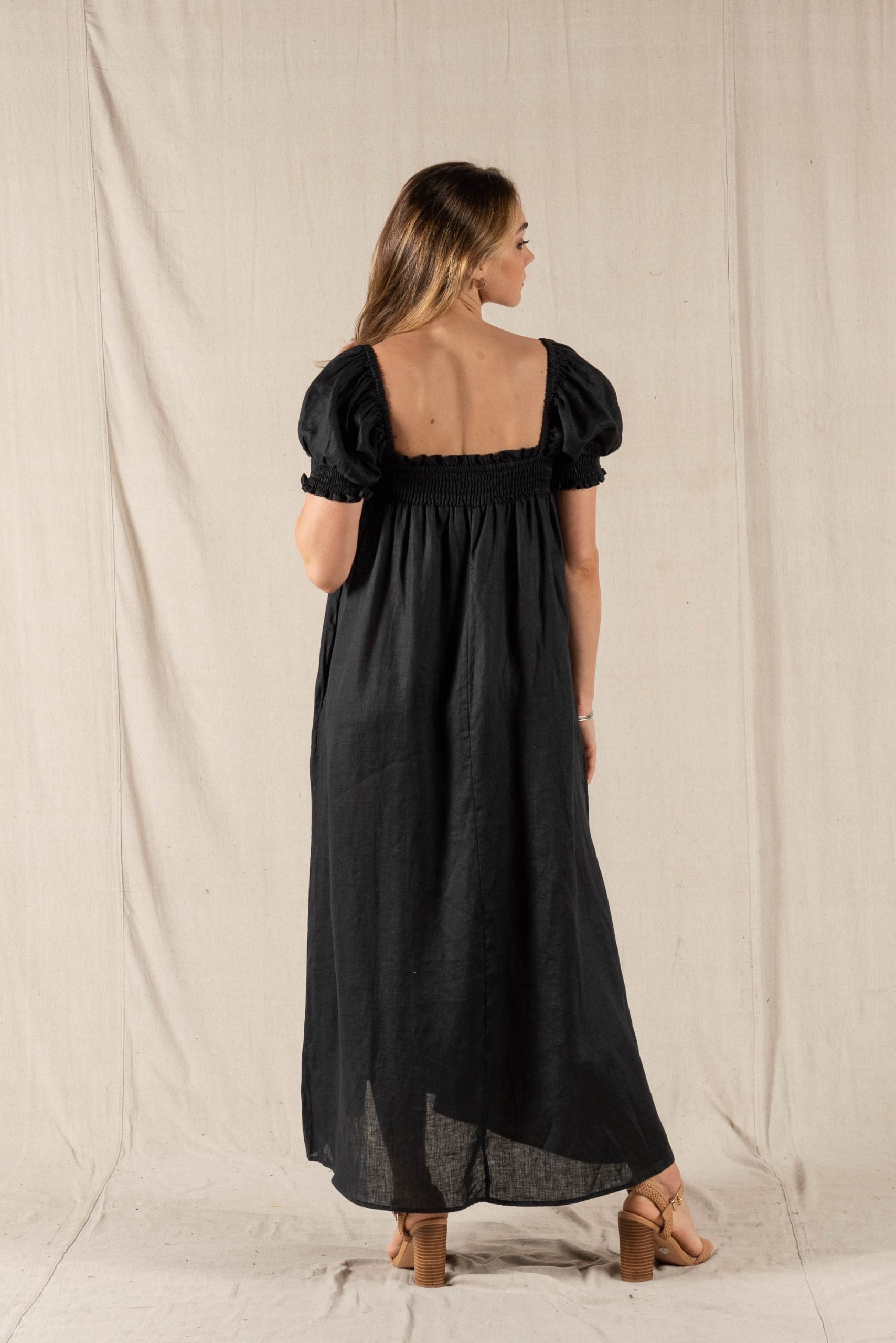 Pia Linen Maxi Dress