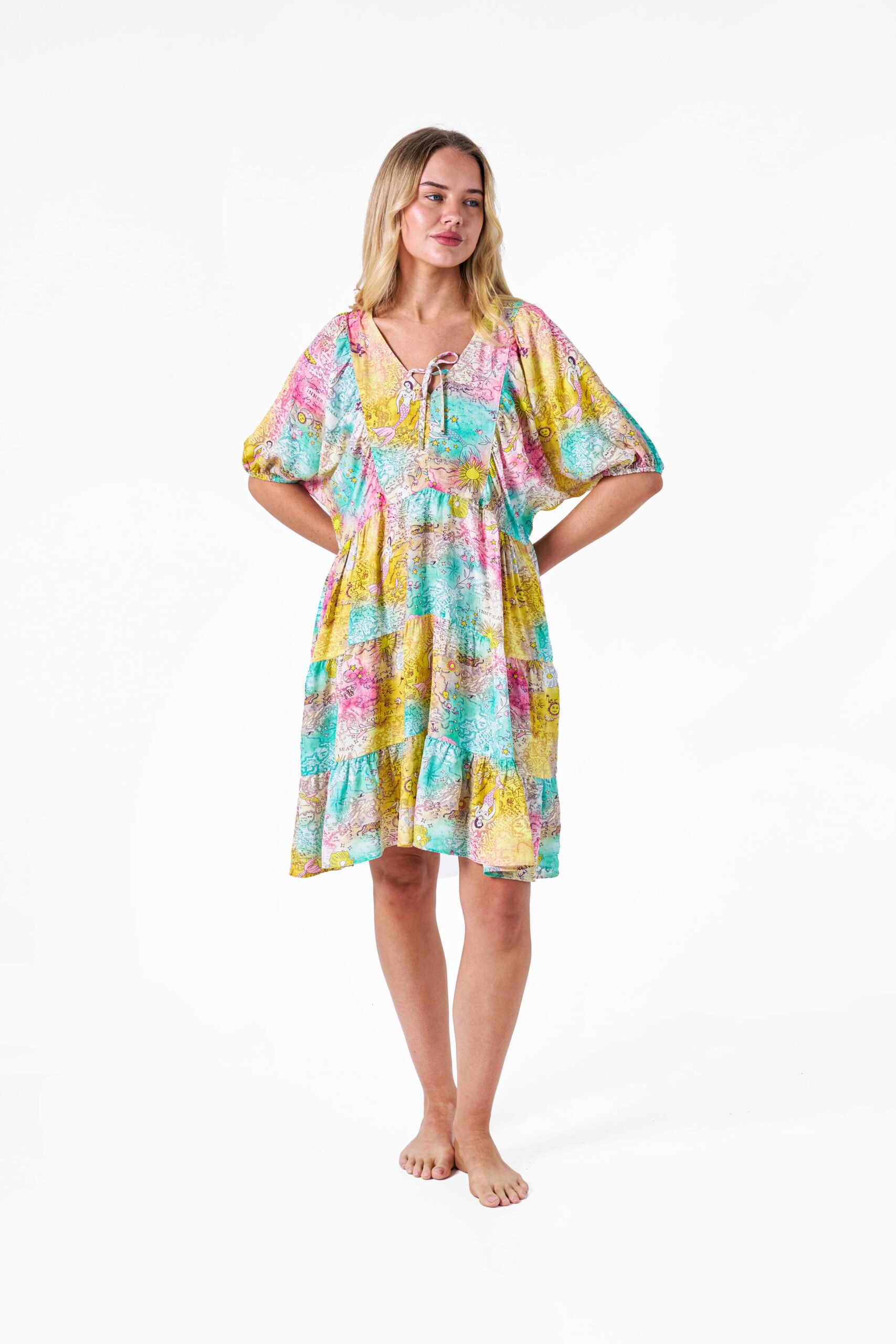 Aquaria Dress – Mermaid Journey Print