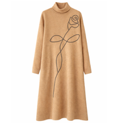 Italian Made Sweater Dress - Caramel