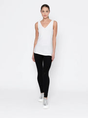 Essentials Reversible Rayon Tank - White