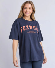 Interval Tee - Navy/Orange