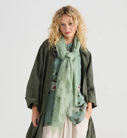 Midsummer`s Dream Cotton and lace scarf.