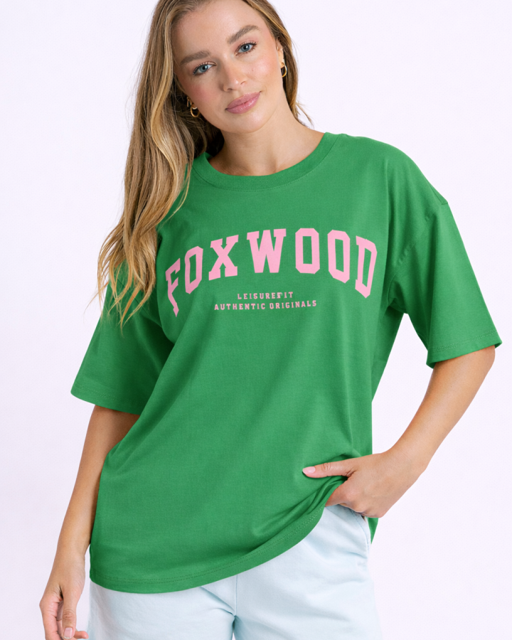 Interval Tee - Bright Green/Pink