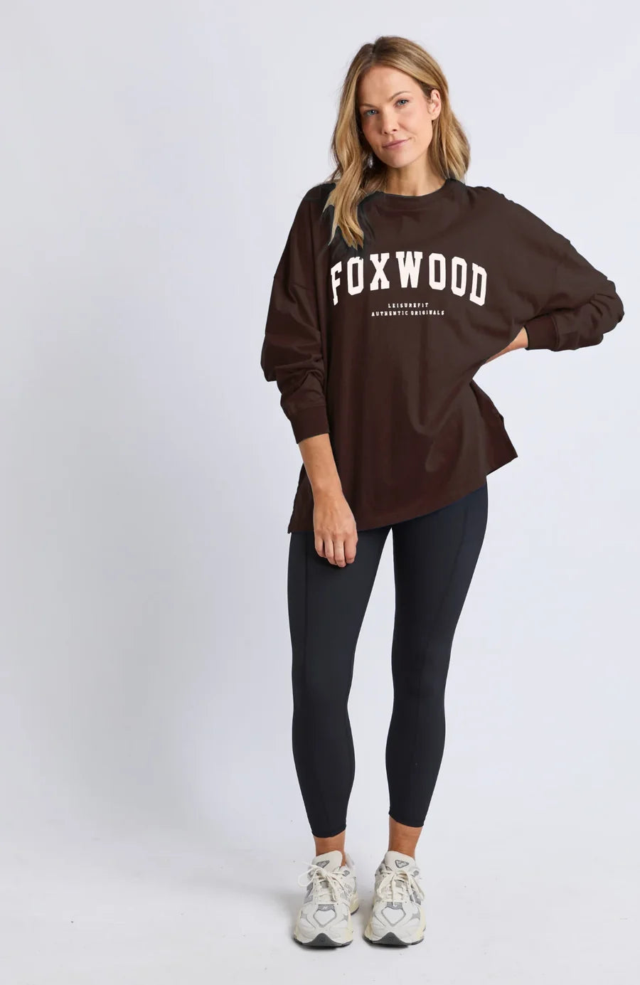 Interval Long Sleeve Coffee With White