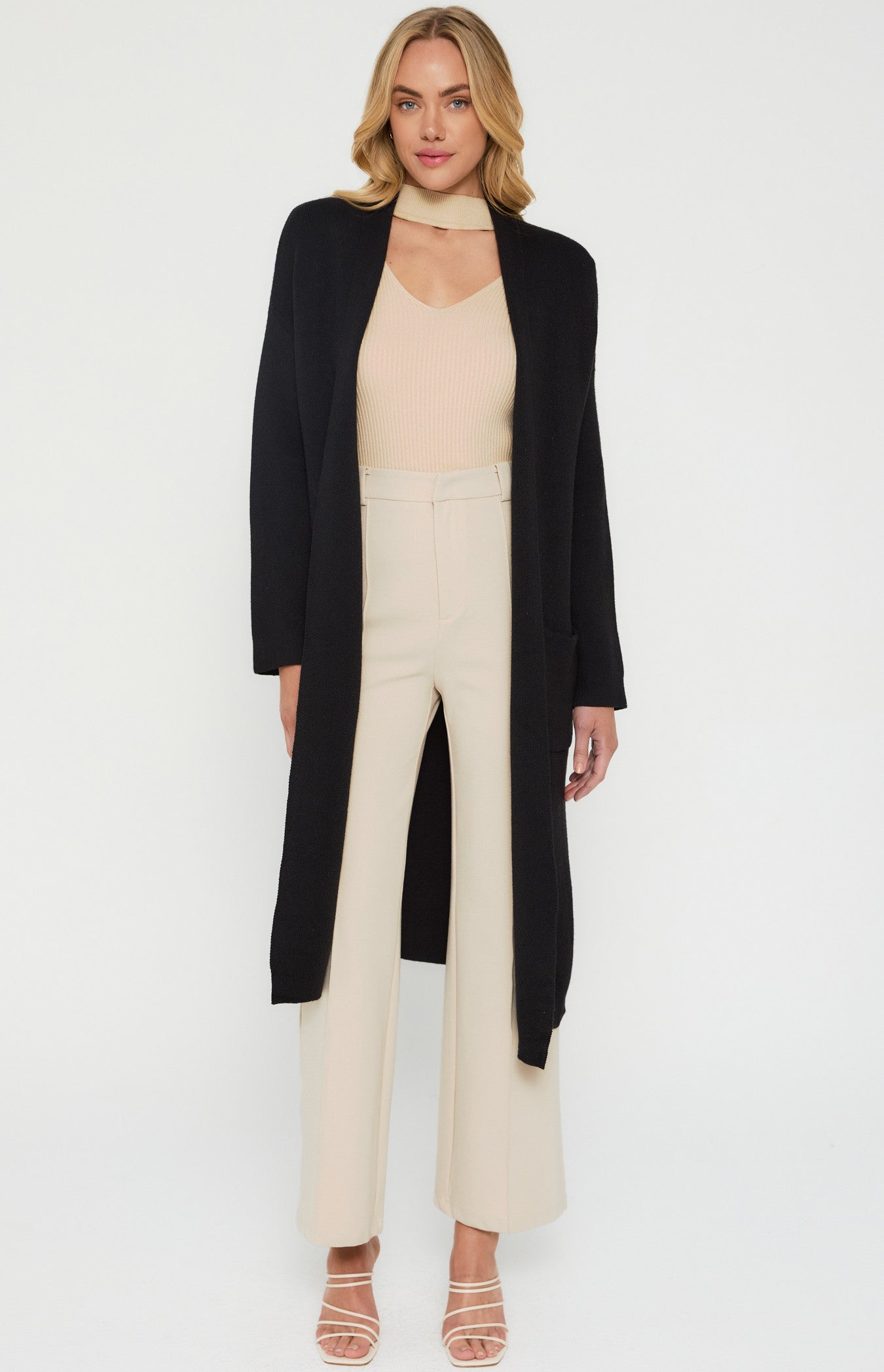 Longline Cardigan with Pockets