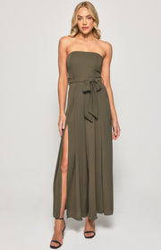 Split Leg Waist Detail Jumpsuit