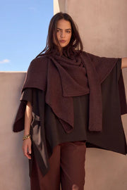 ASYMMETRIC WRAP KNIT