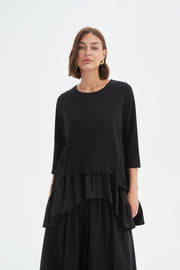 Flange Combi Top - Black