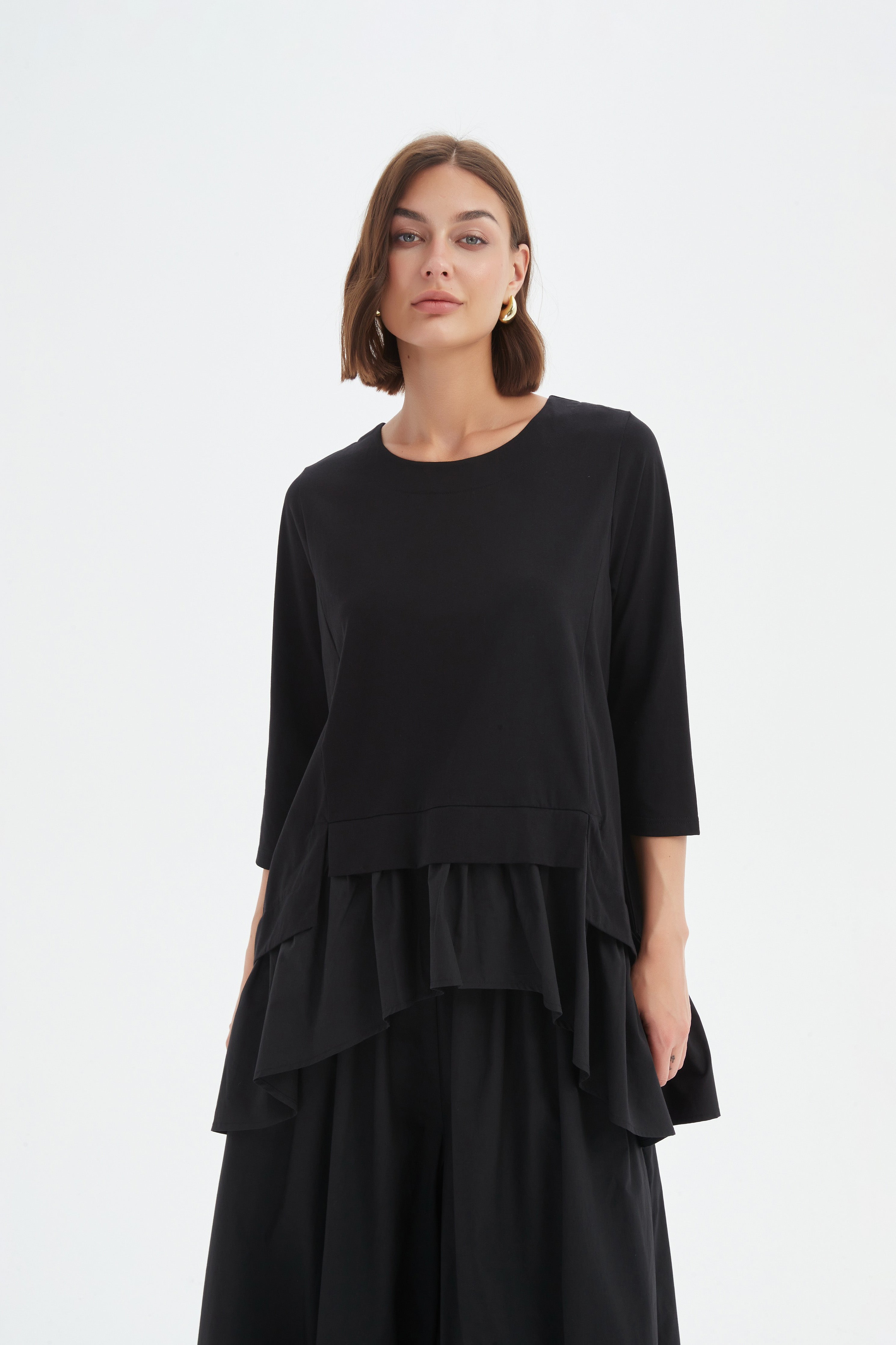 Flange Combi Top - Black