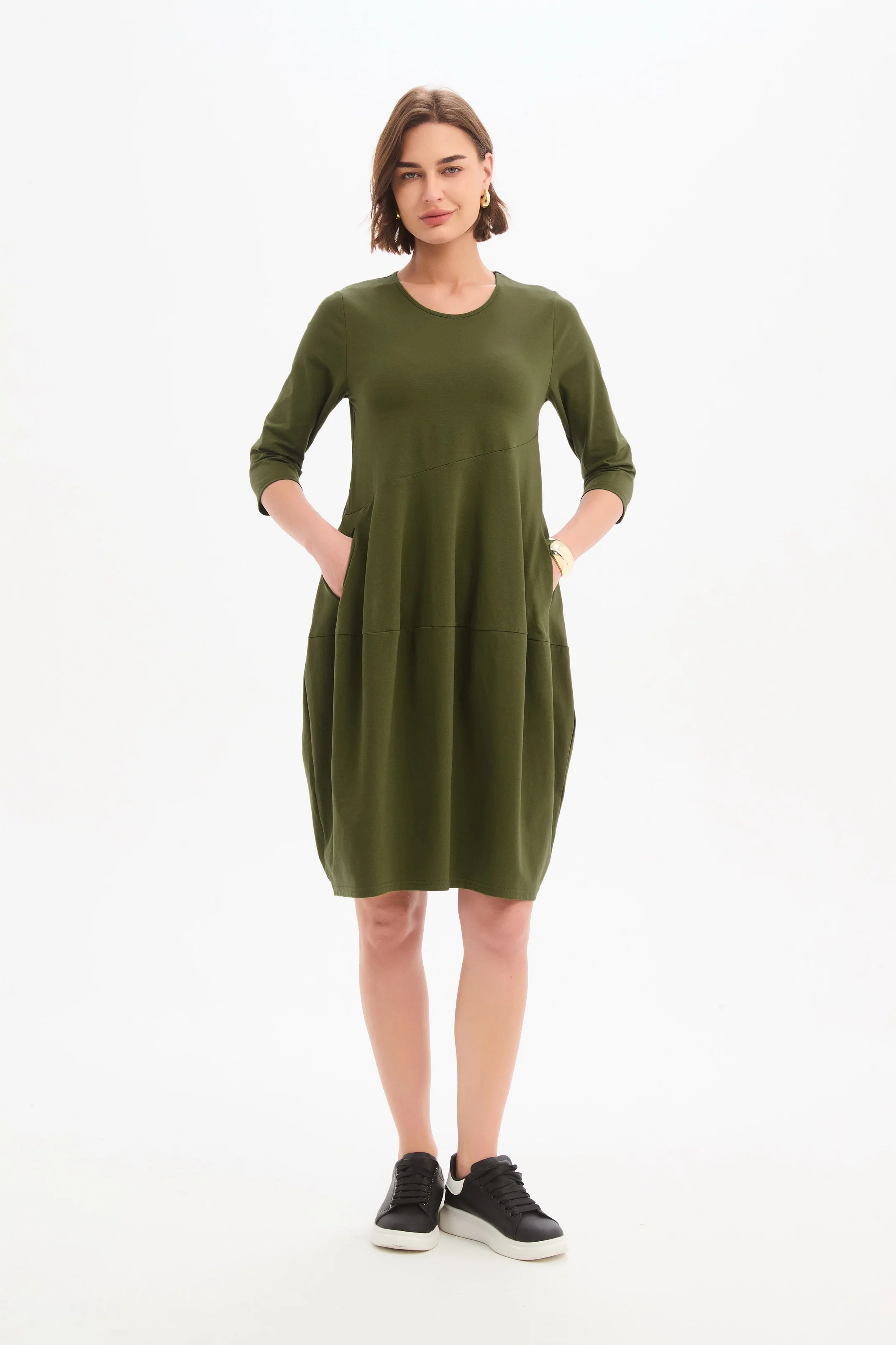 PETITE DIAGONAL SEAM WINTER DRESS