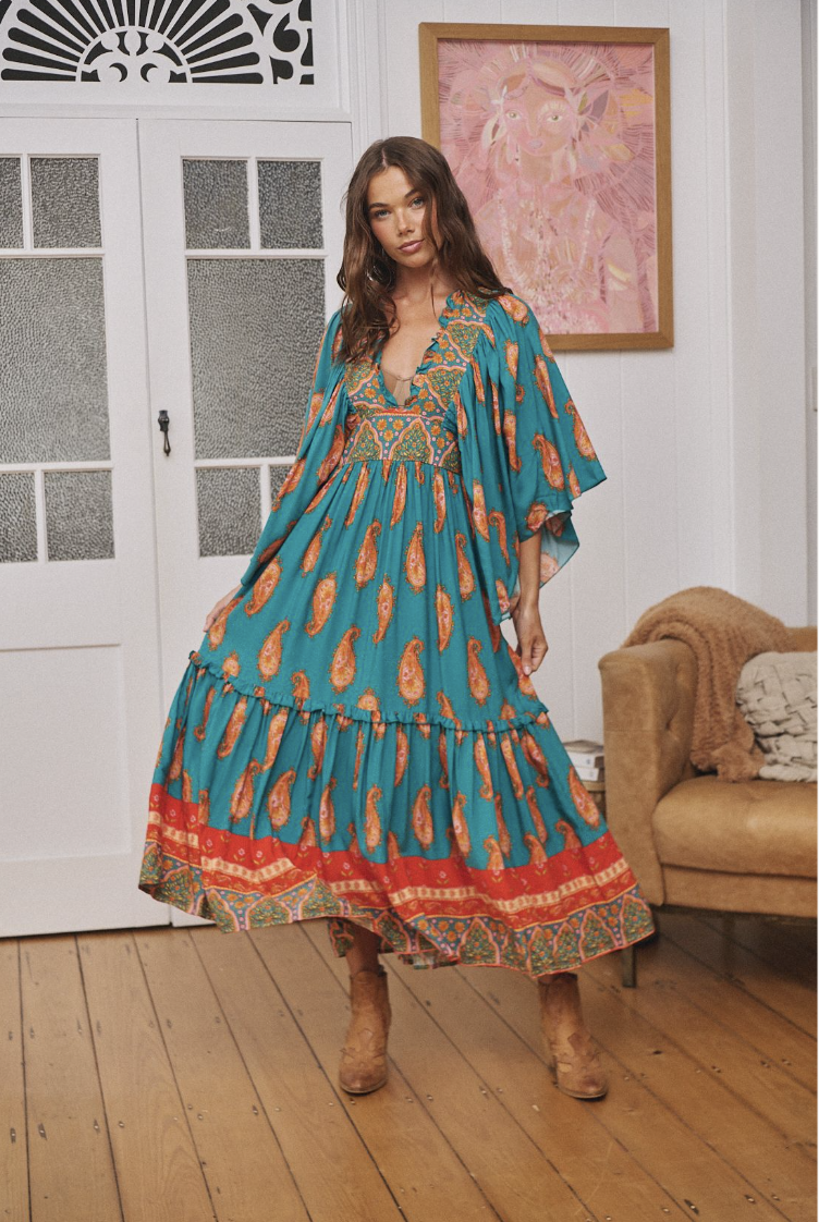 Melody Print Raya Maxi Dress