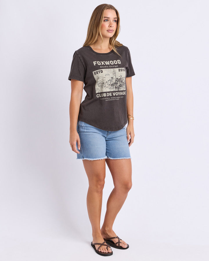 Voyage Tee - Washed Black