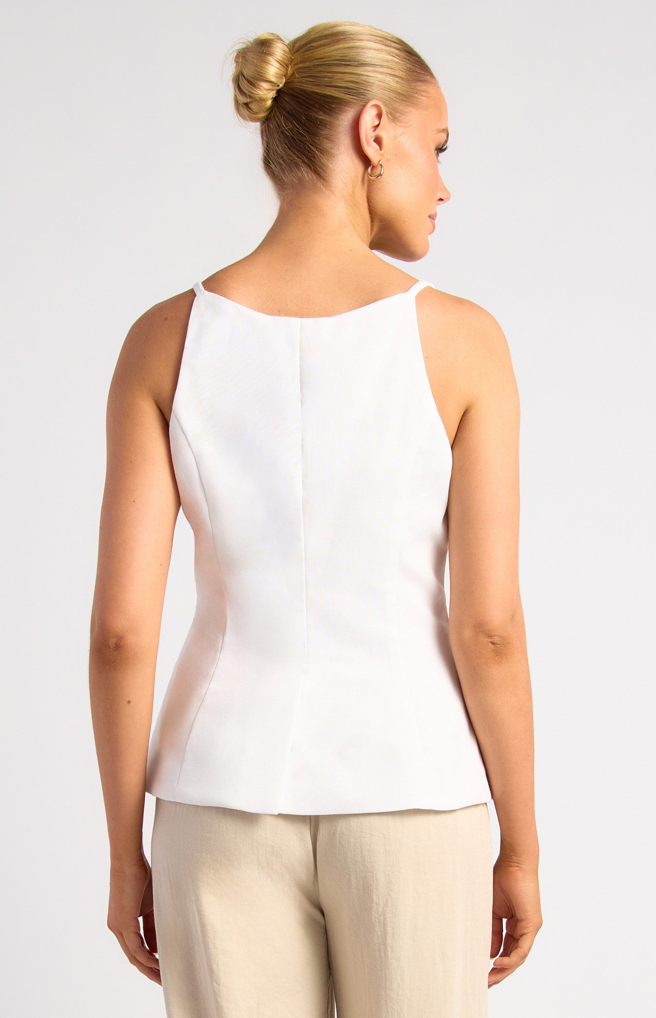 Rayon Blend Wrap Top With Multi Beaded Strap Details